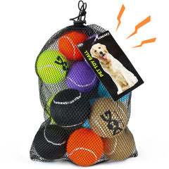 INSUM squeaky-tennis-ball built-in squeaker for interactive play.