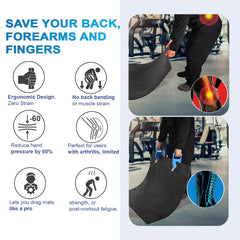 INTII back-saving ergonomic handle design reduces strain during lifting