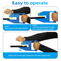 INTII mat mover in action relocating gym or stall mats with ease