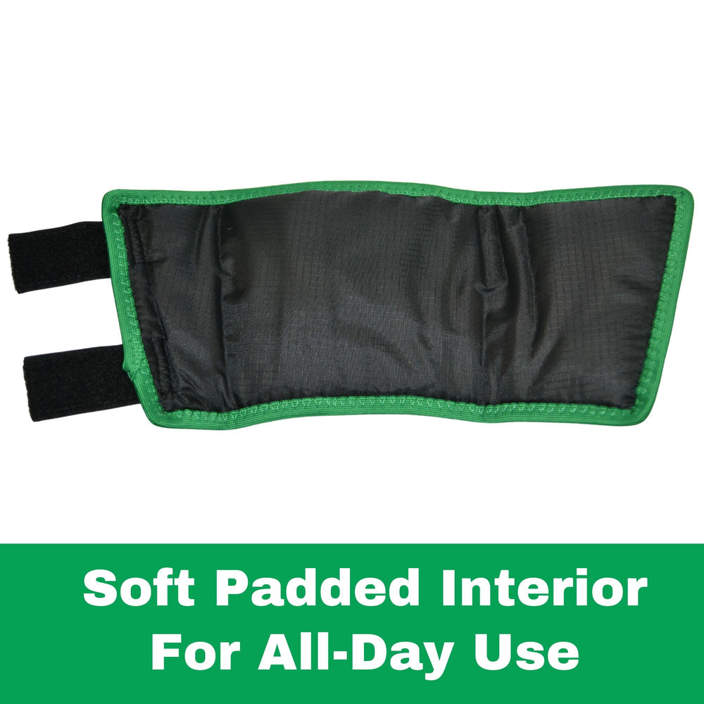 Intrepid Click Horse Fetlock Shield paired boots illustrate full-leg protection for both legs.