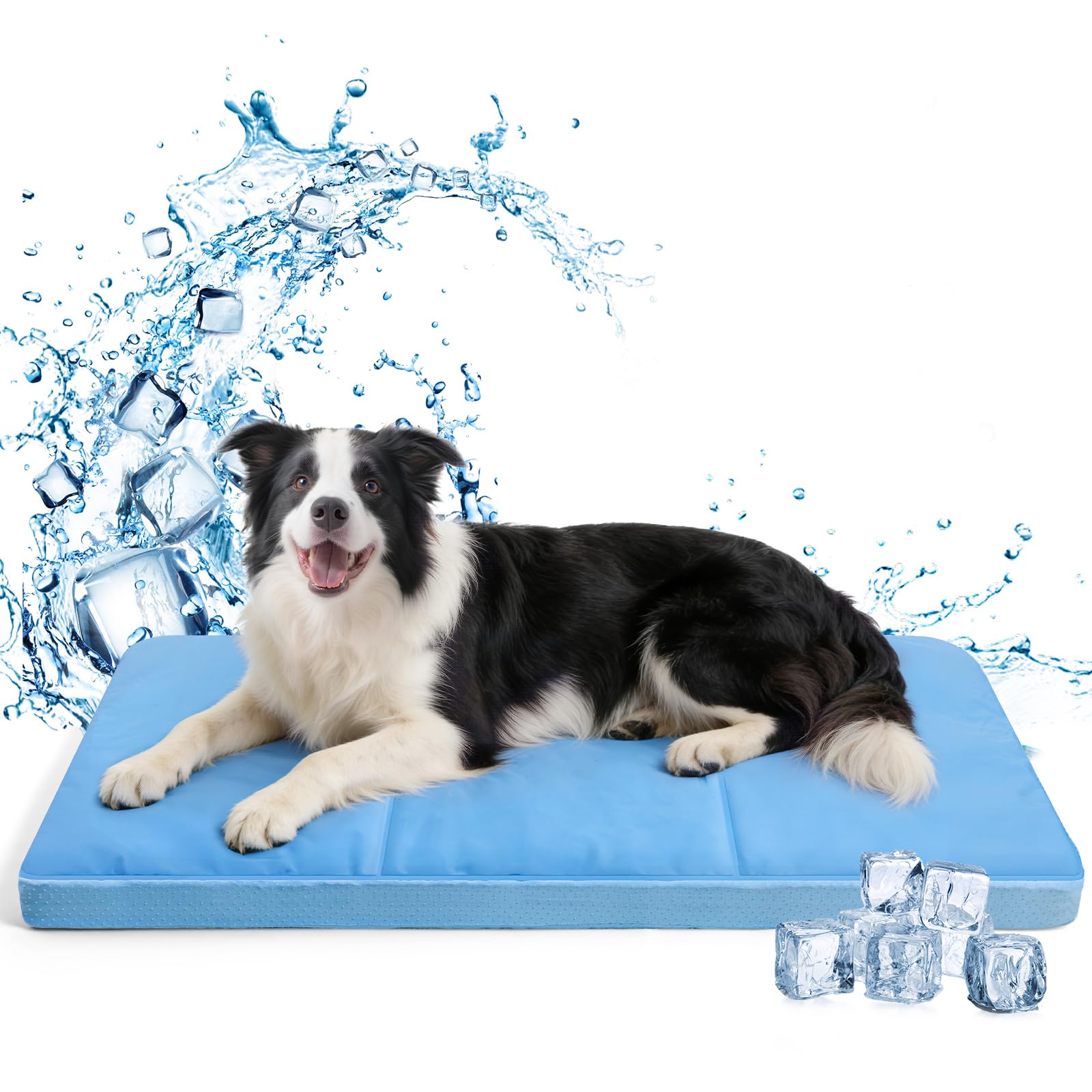 InVarme cooling mat on floor for all-day comfort and cooling.