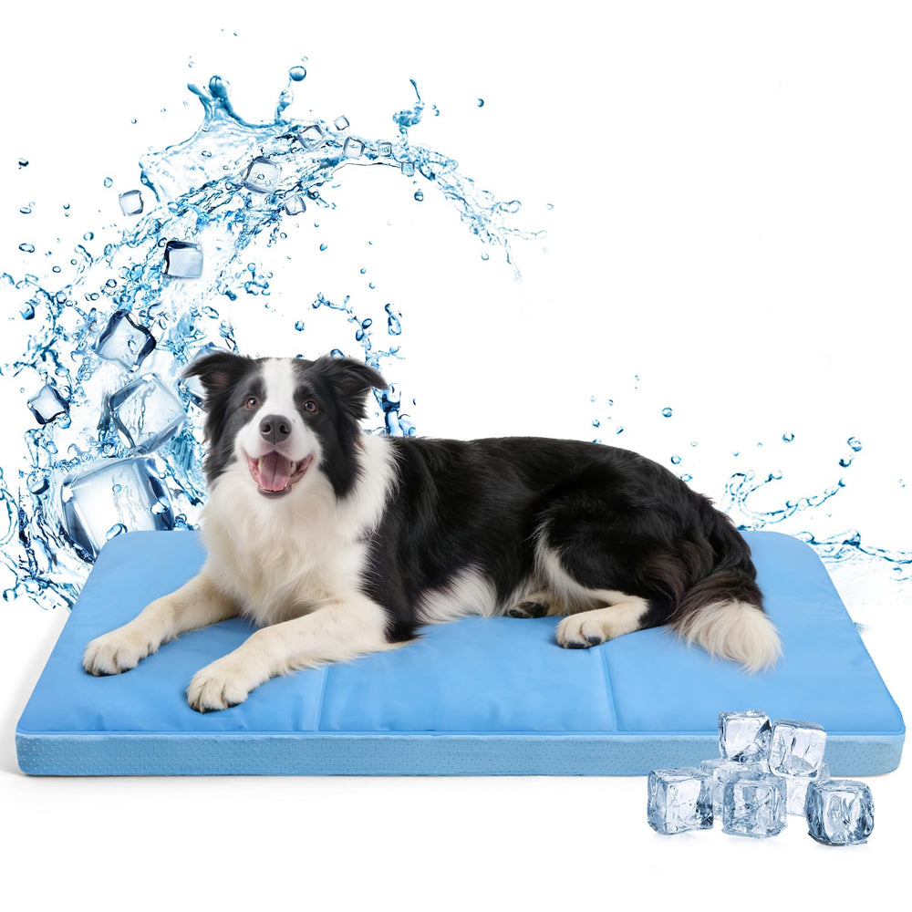 InVarme cooling mat on floor for all-day comfort and cooling.
