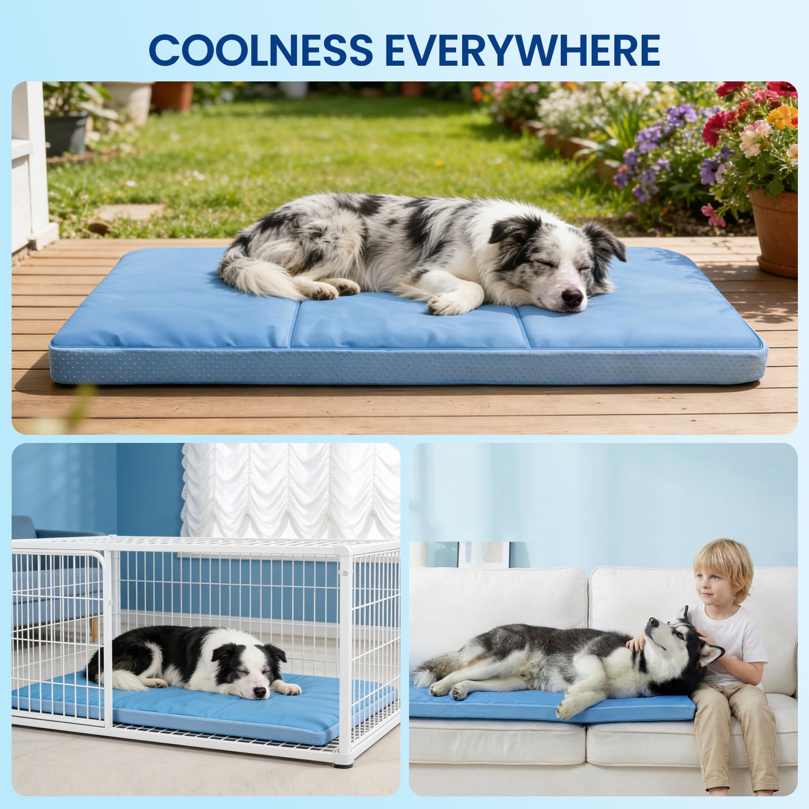 InVarme non-slip fabric edge keeps mat steady.