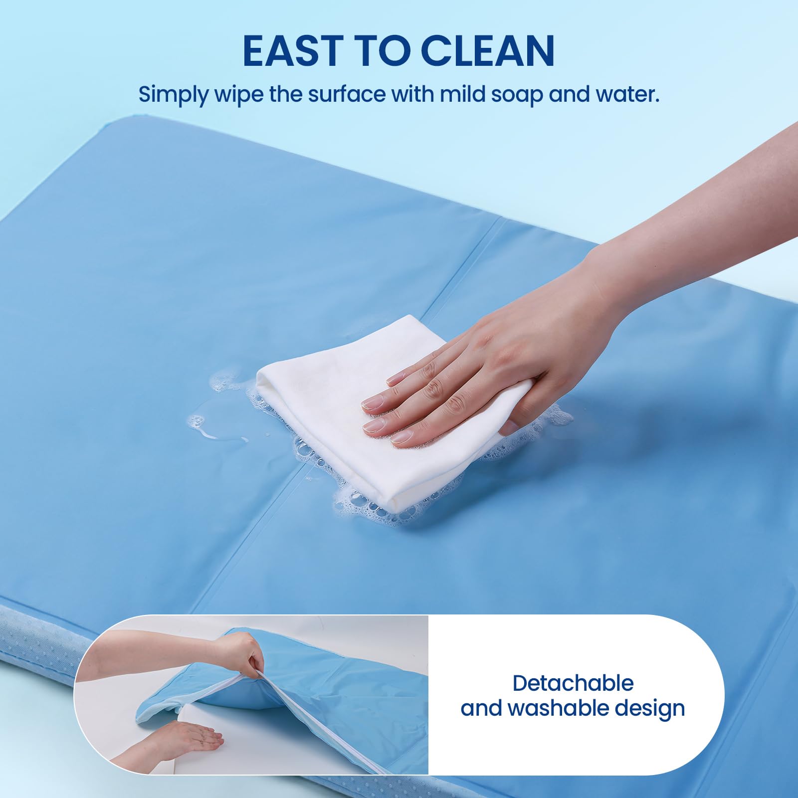 InVarme wipe-clean surface for quick maintenance.