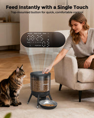 Programmable schedule on Invengo feeder supports six meals daily.