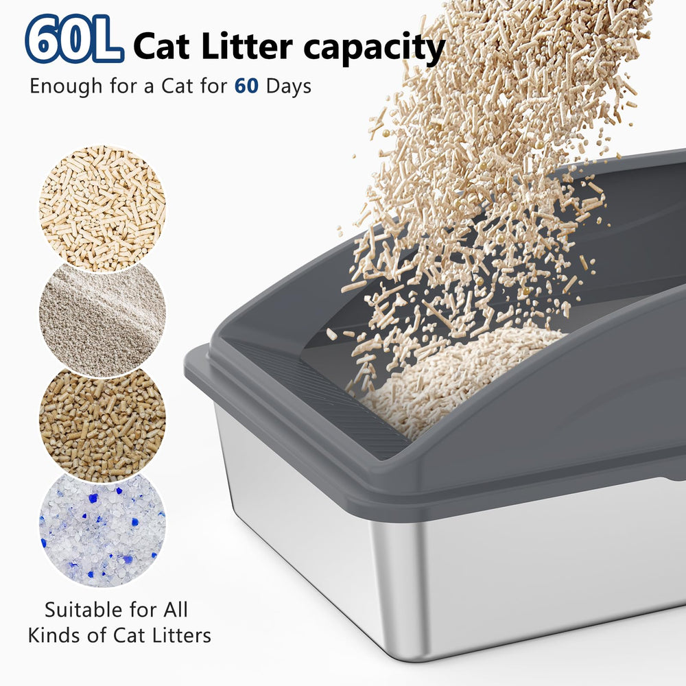 INVENHO 30-degree inclined filter plate reduces litter tracking