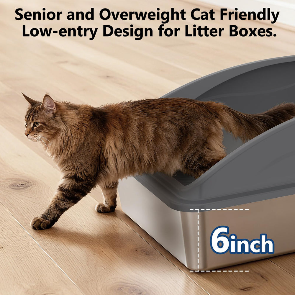 INVENHO 60-liter capacity supports long intervals between refills for large cats
