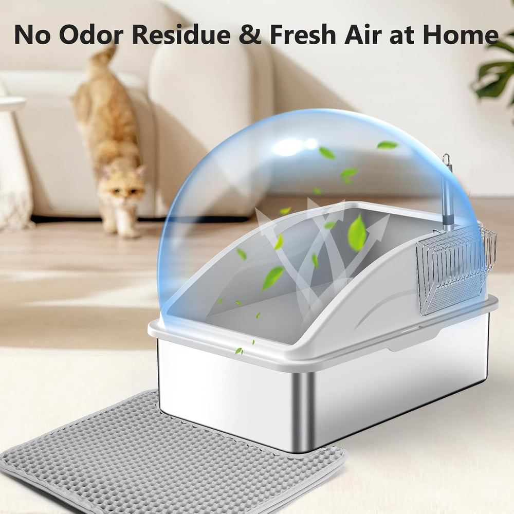 INVENHO cat mat and scoop included for easy cleanup