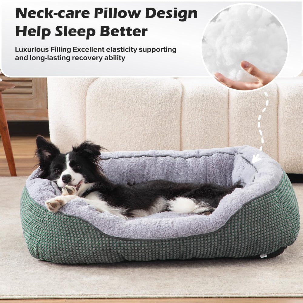 INVENHO dog bed medium low-entry design eases access for small and senior dogs