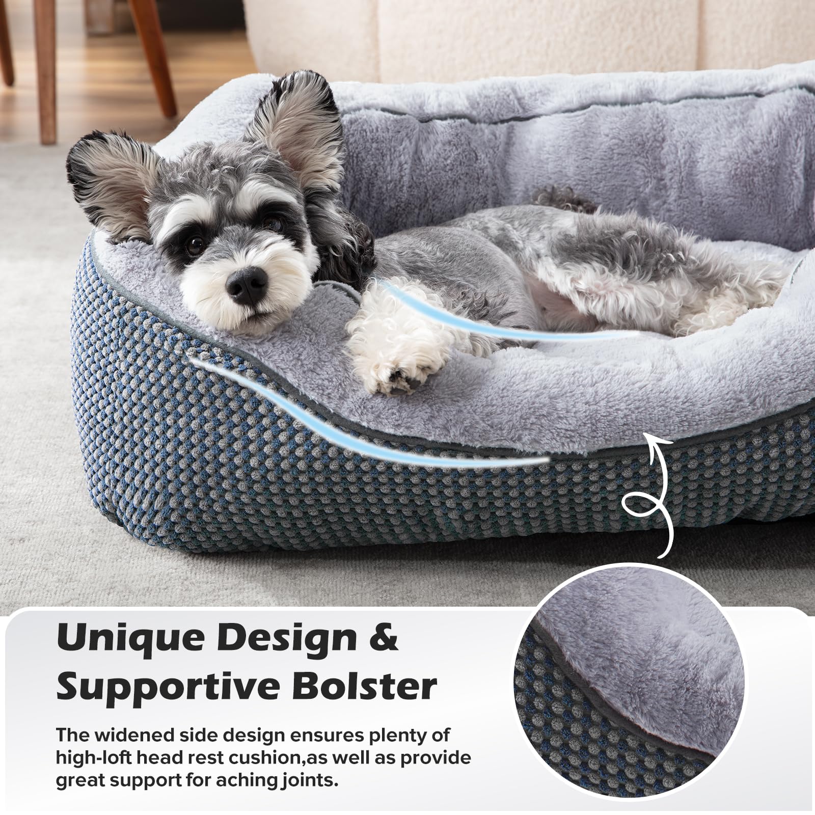 INVENHO dog bed medium plush surface for soft resting
