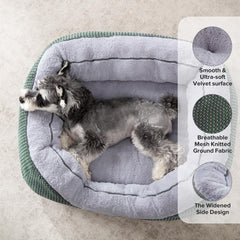 INVENHO dog bed medium side bolsters support the head for lounging