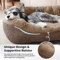 INVENHO medium-size bed fits dogs up to 40 lbs with comfortable space.