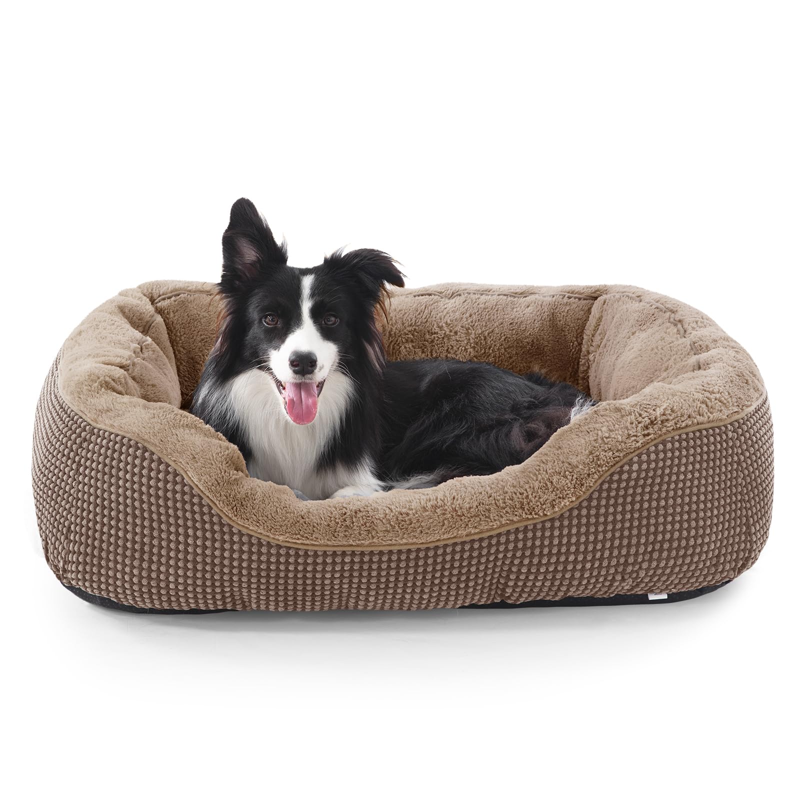INVENHO dog bed orthopedic plush surface promotes restful sleep and comfort.