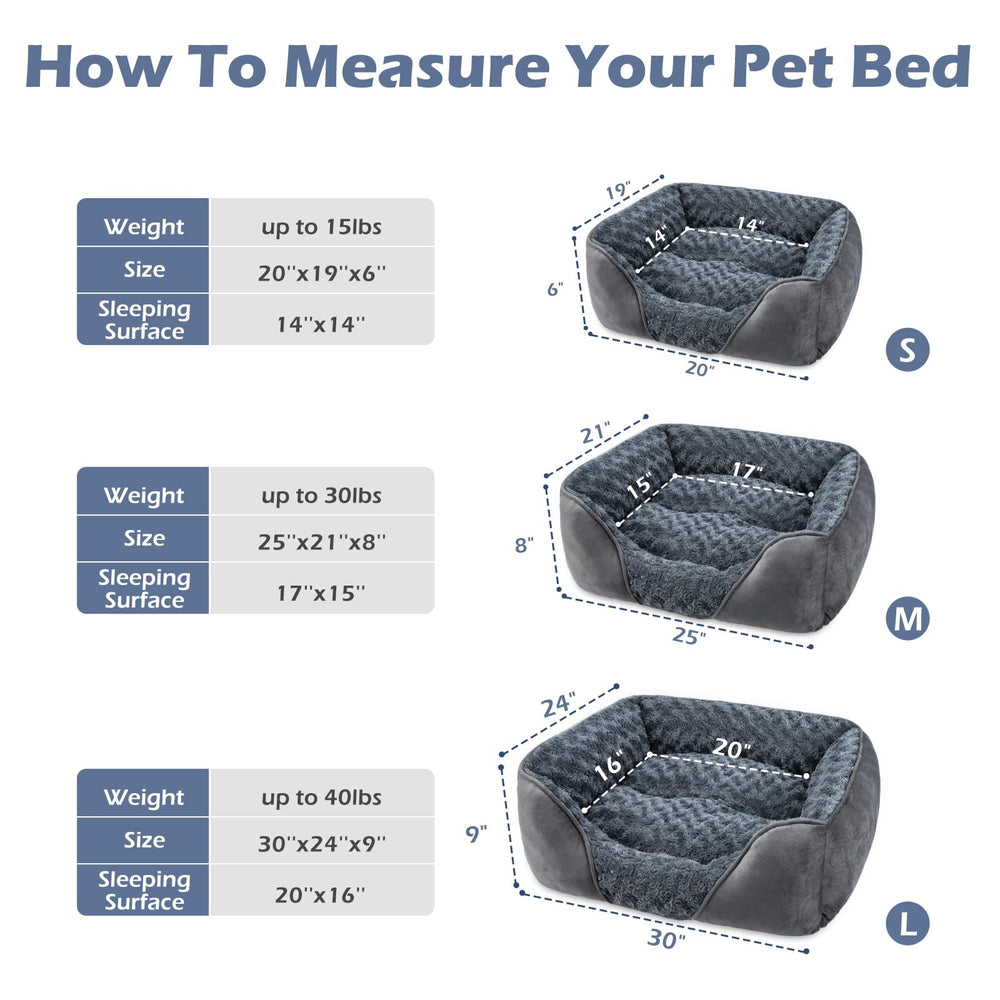 Invenho dog bed soft faux fur material provides warm, cozy lounging.