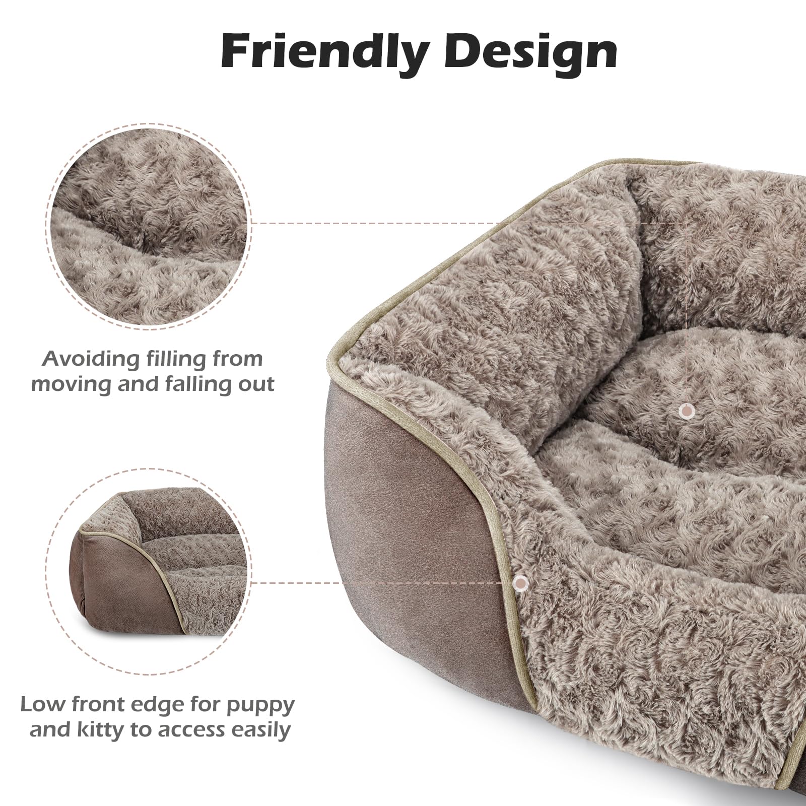 INVENHO washable dog bed is easy to clean and maintain.