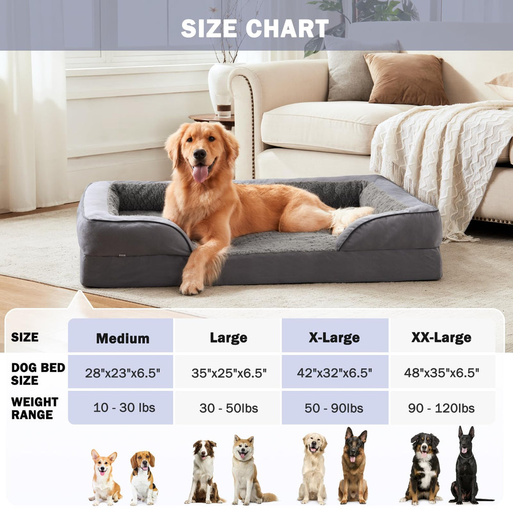 INVENHO XXL bed size ideal for dogs up to 120 pounds.