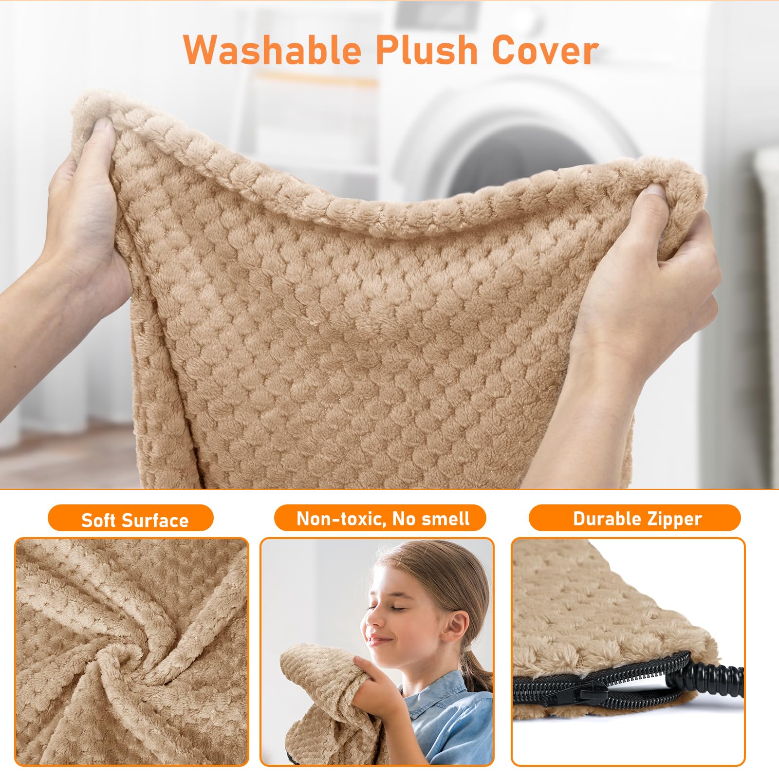 INVENHO plush corn-kernel textured cover for durable daily use