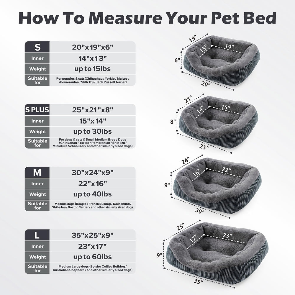 INVENHO large dog bed breathable padding for comfortable all-day lounging.