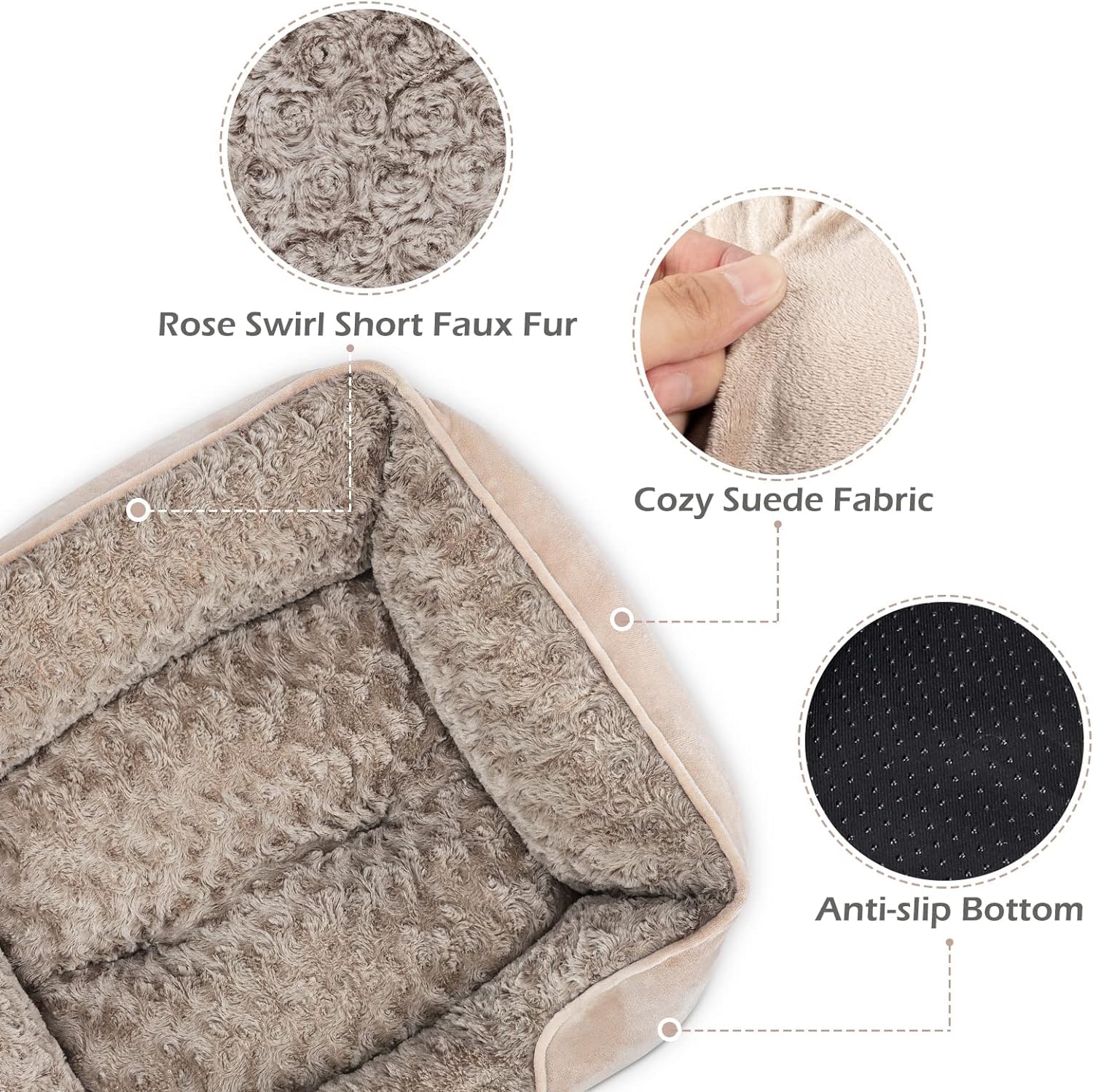 INVENHO washable dog bed is fully machine washable.