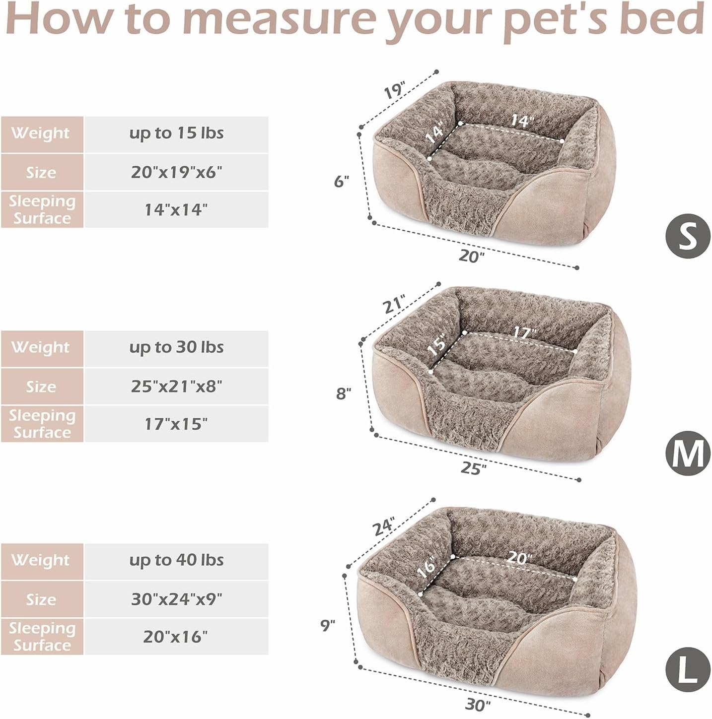 INVENHO dog bed with ultra-soft faux fur for cozy warmth.