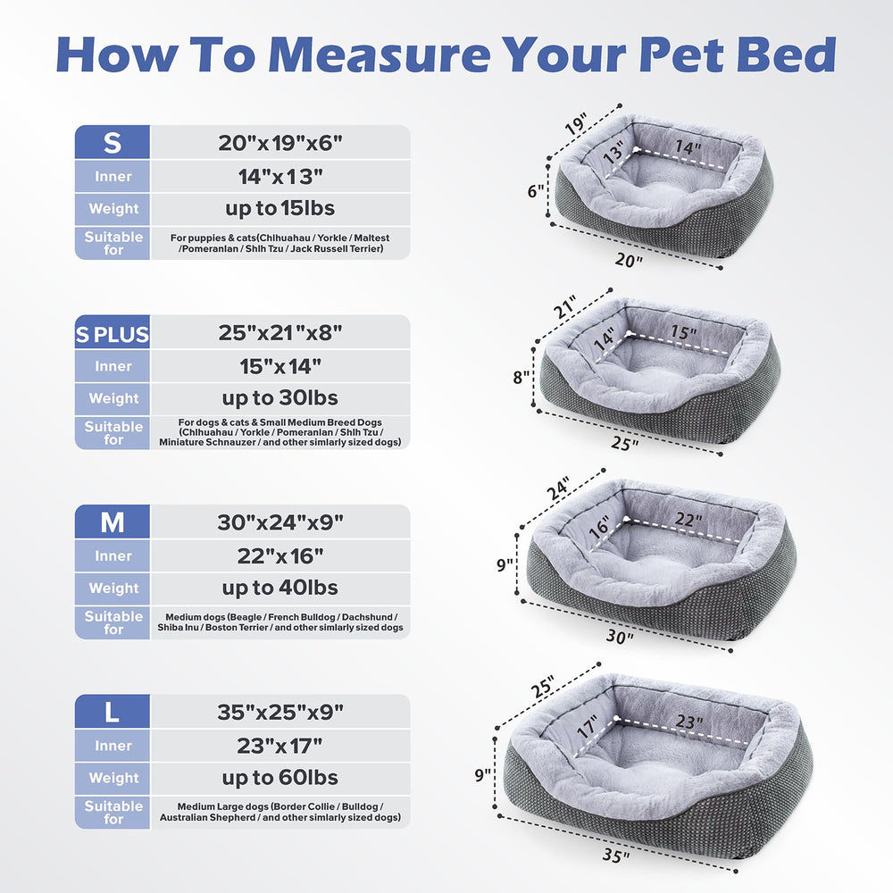 INVENHO anti-slip bottom keeps the bed in place during active pawing.