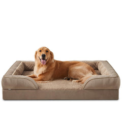 INVENHO orthopedic dog bed with egg-crate foam for joint support