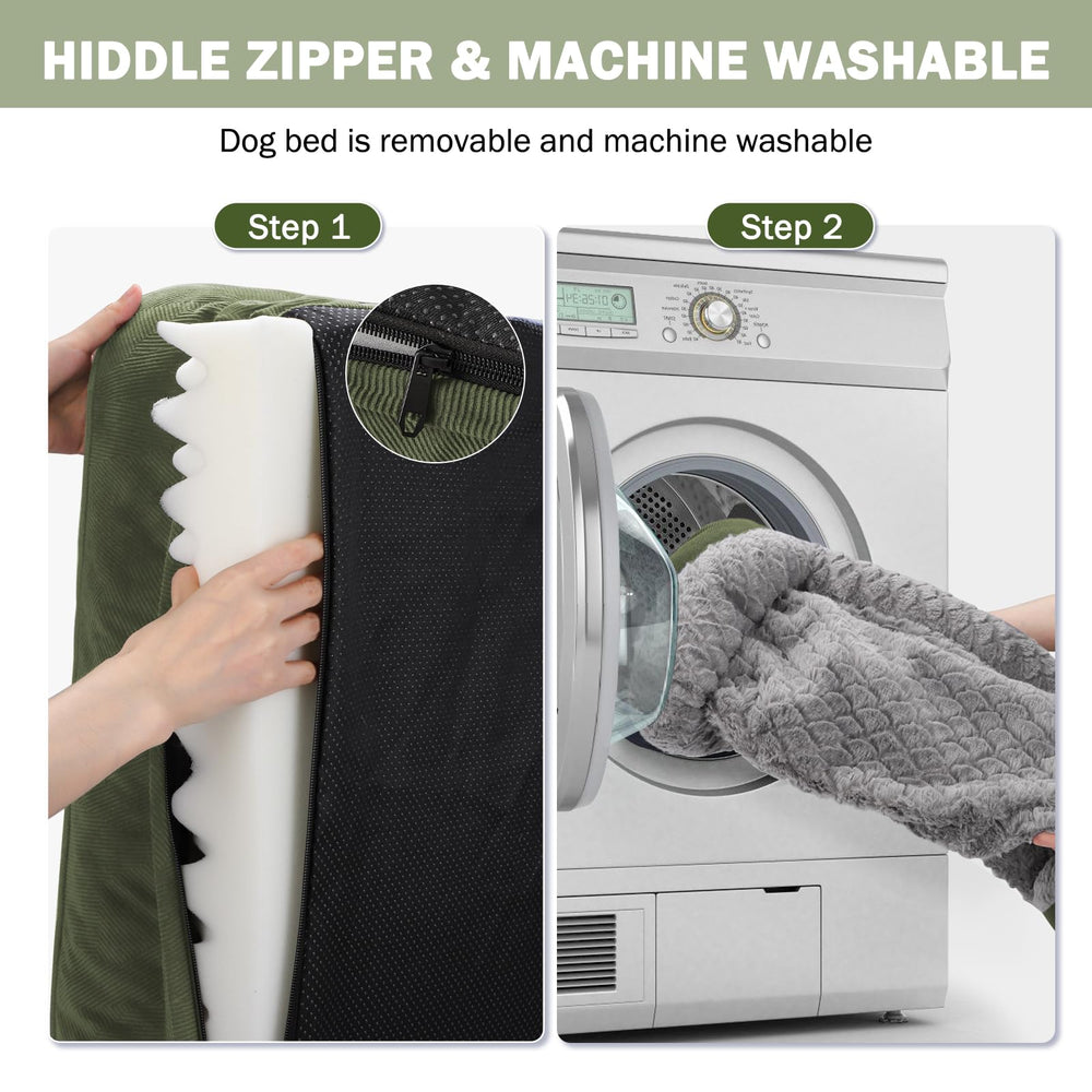 INVENHO bed with removable zipper cover simplifies washing and maintenance.