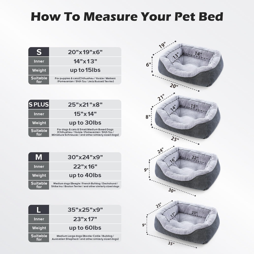 INVENHO small dog bed anti-slip-bottom keeps bed stable during entry and exit.