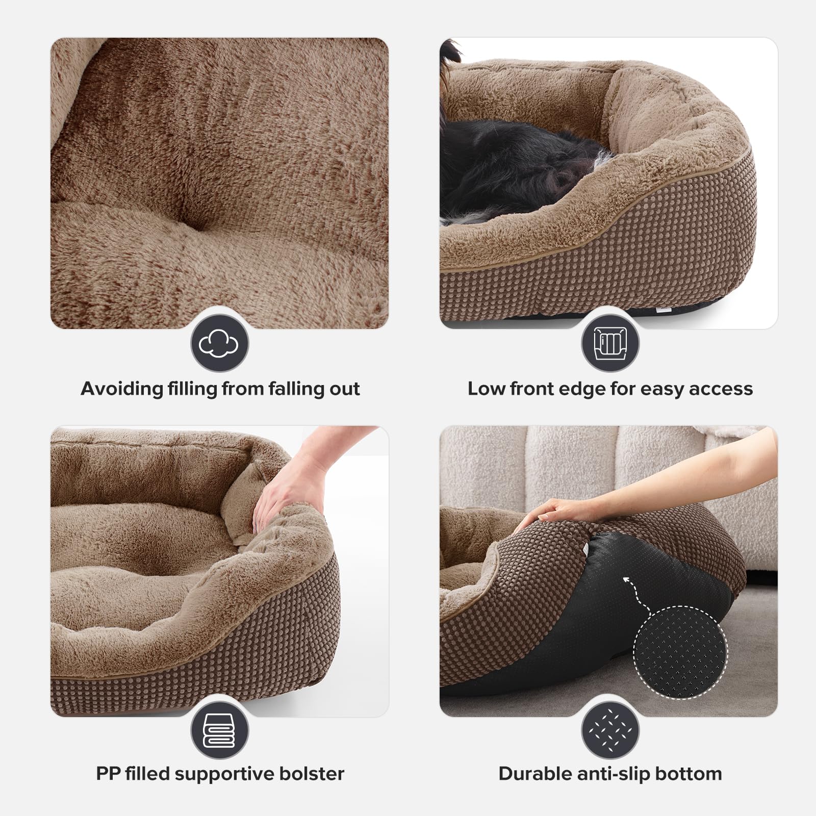 INVENHO easy-entry low-front design assists small or aging pets.