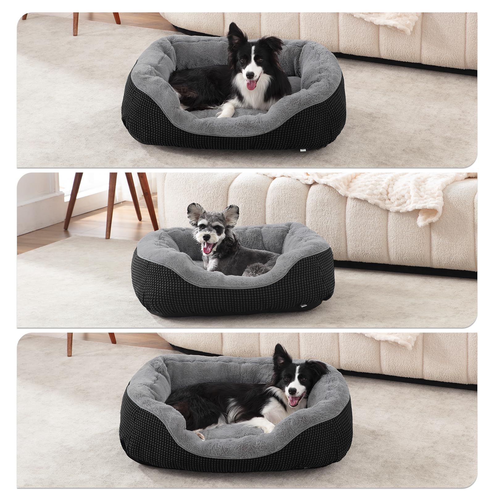 INVENHO small dog bed eco-fill supports durable, comfortable lounging.