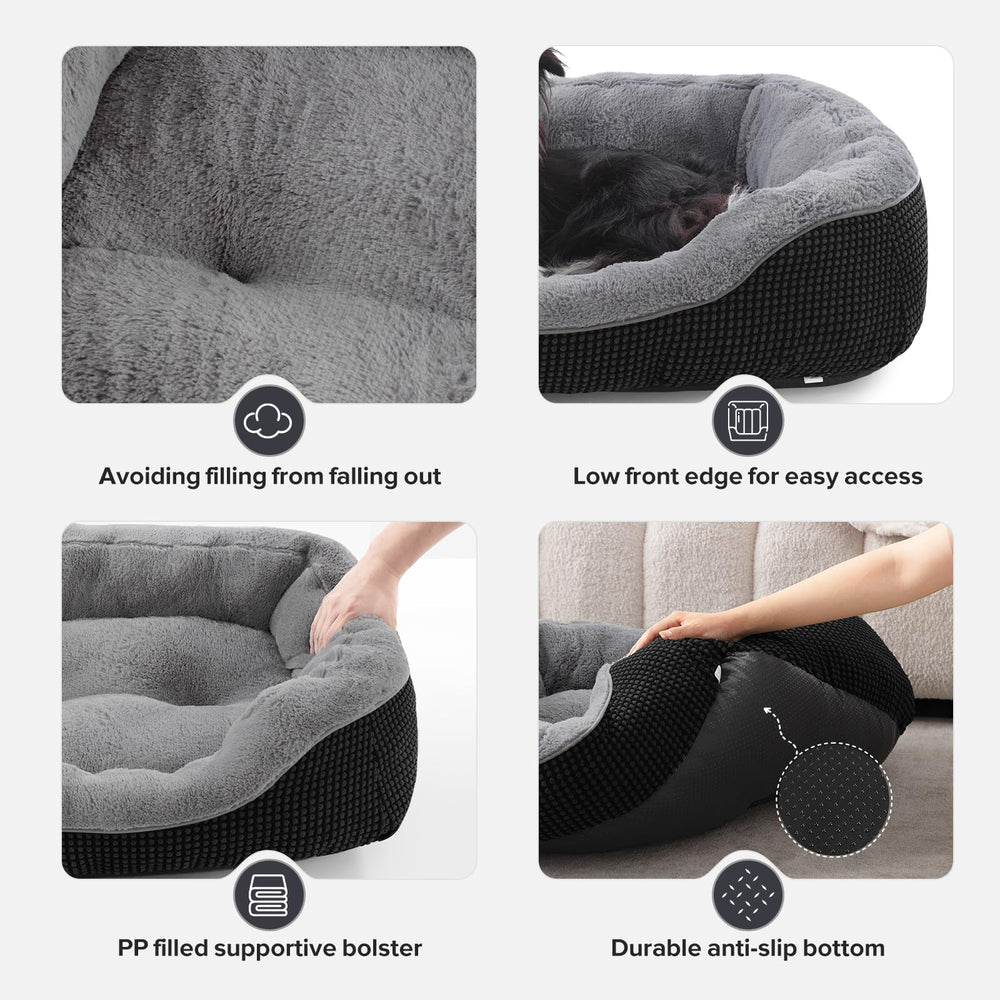 INVENHO small dog bed low-entry design aids easy access.