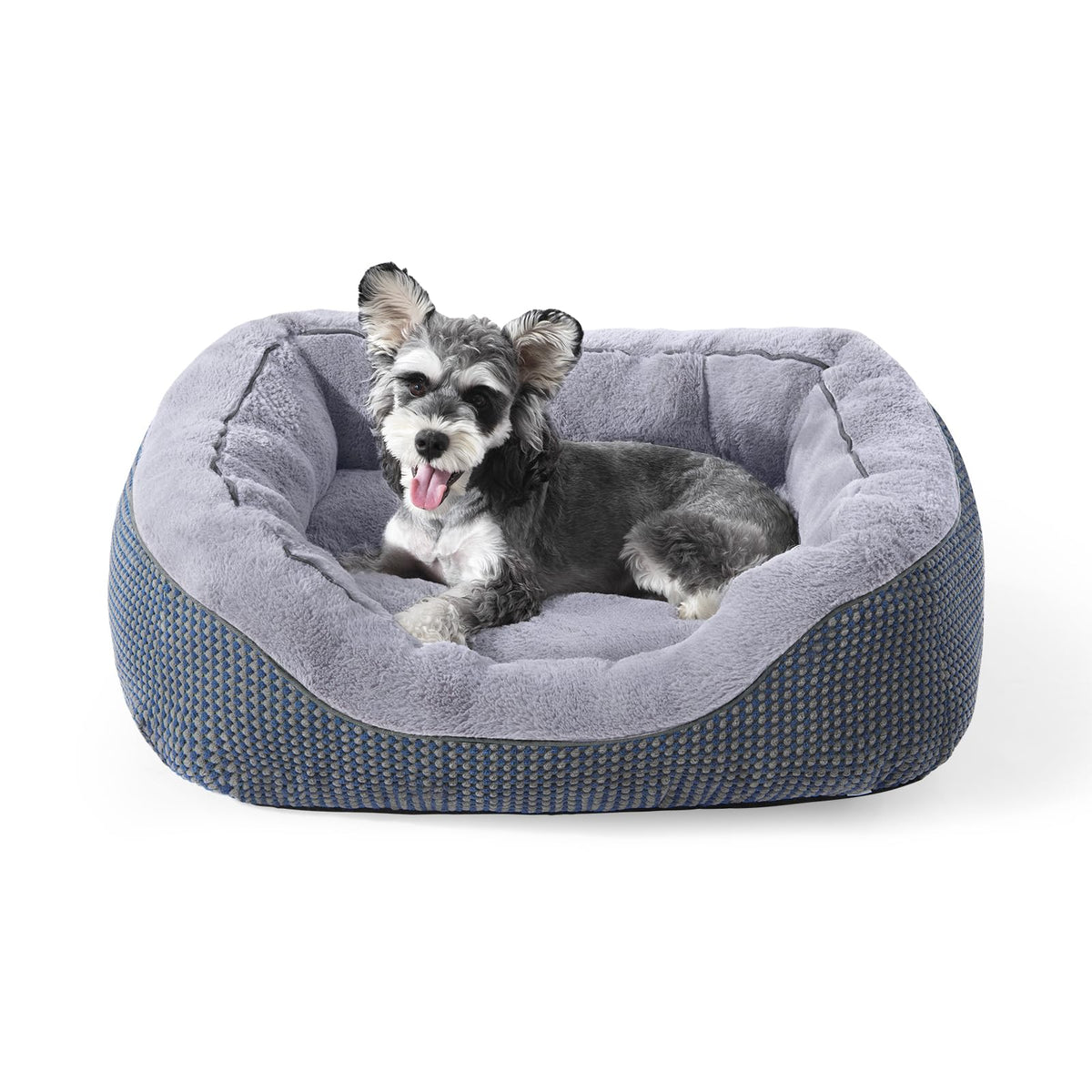 INVENHO small dog bed plush-surface for cozy lounging and calming naps.