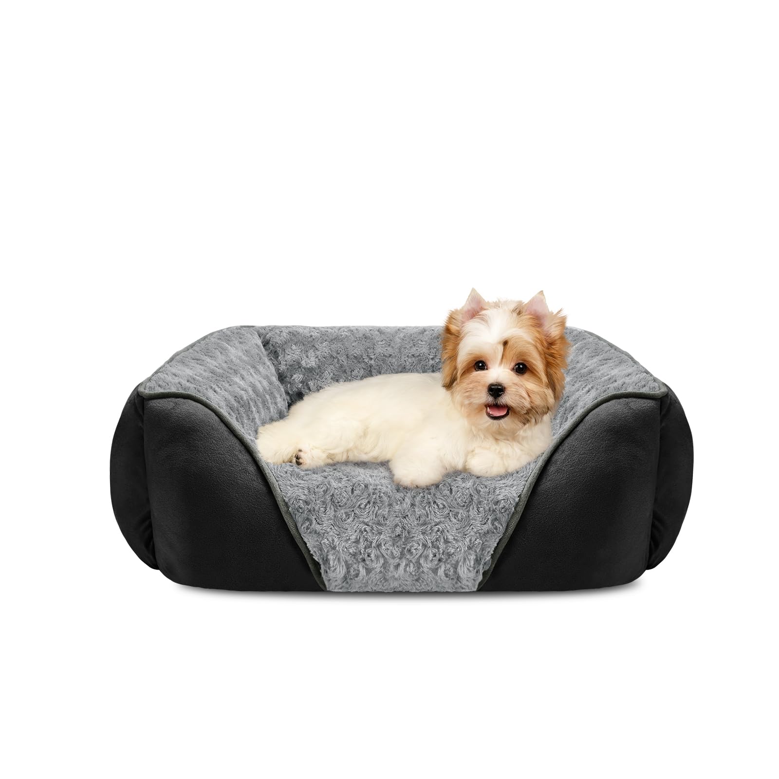 INVENHO small dog bed in rectangle shape offers cozy support for small dogs.