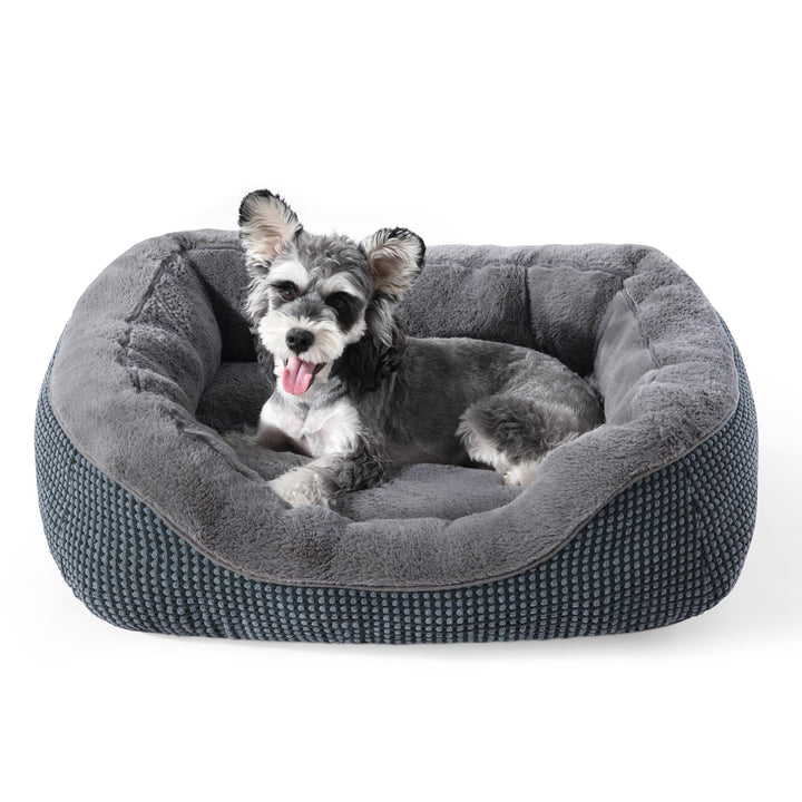 INVENHO small dog bed with soft plush surface for calming sleep