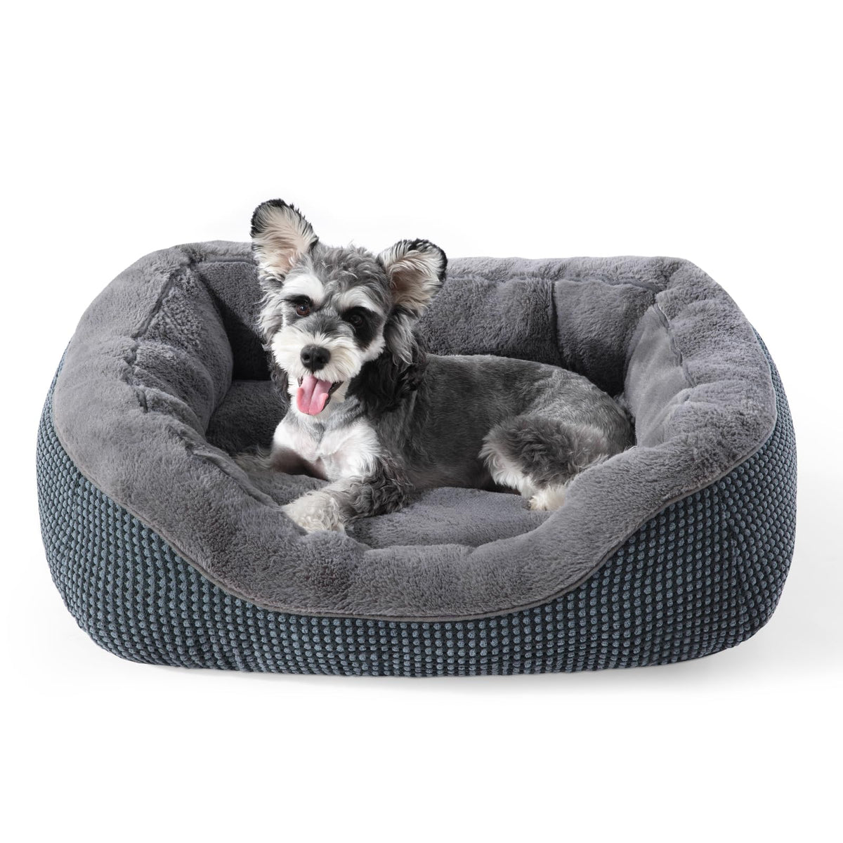 INVENHO small dog bed with soft plush surface for calming sleep