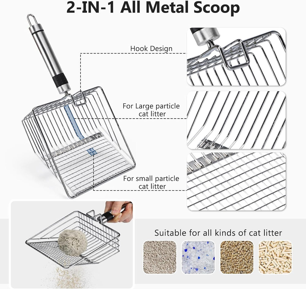 INVENHO 30-degree tilted filter reduces litter tracking around the box.