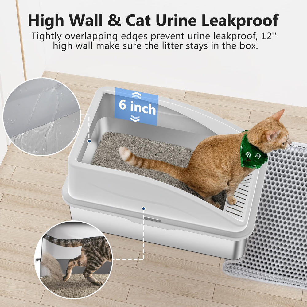 INVENHO tilted 30-degree plate minimizes litter tracking
