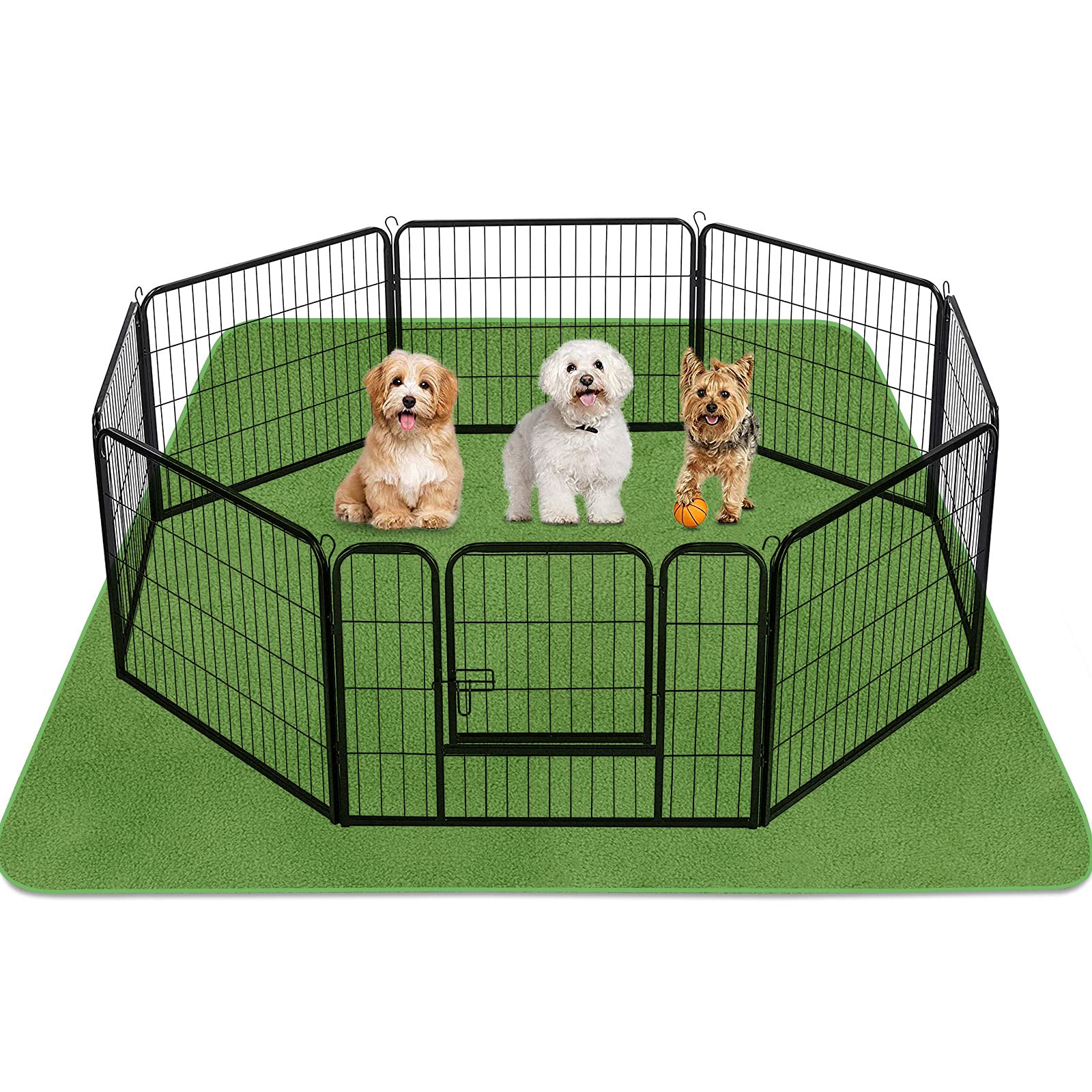 INVENHO washable dog pad 72x72 with leakproof protection for clean floors.