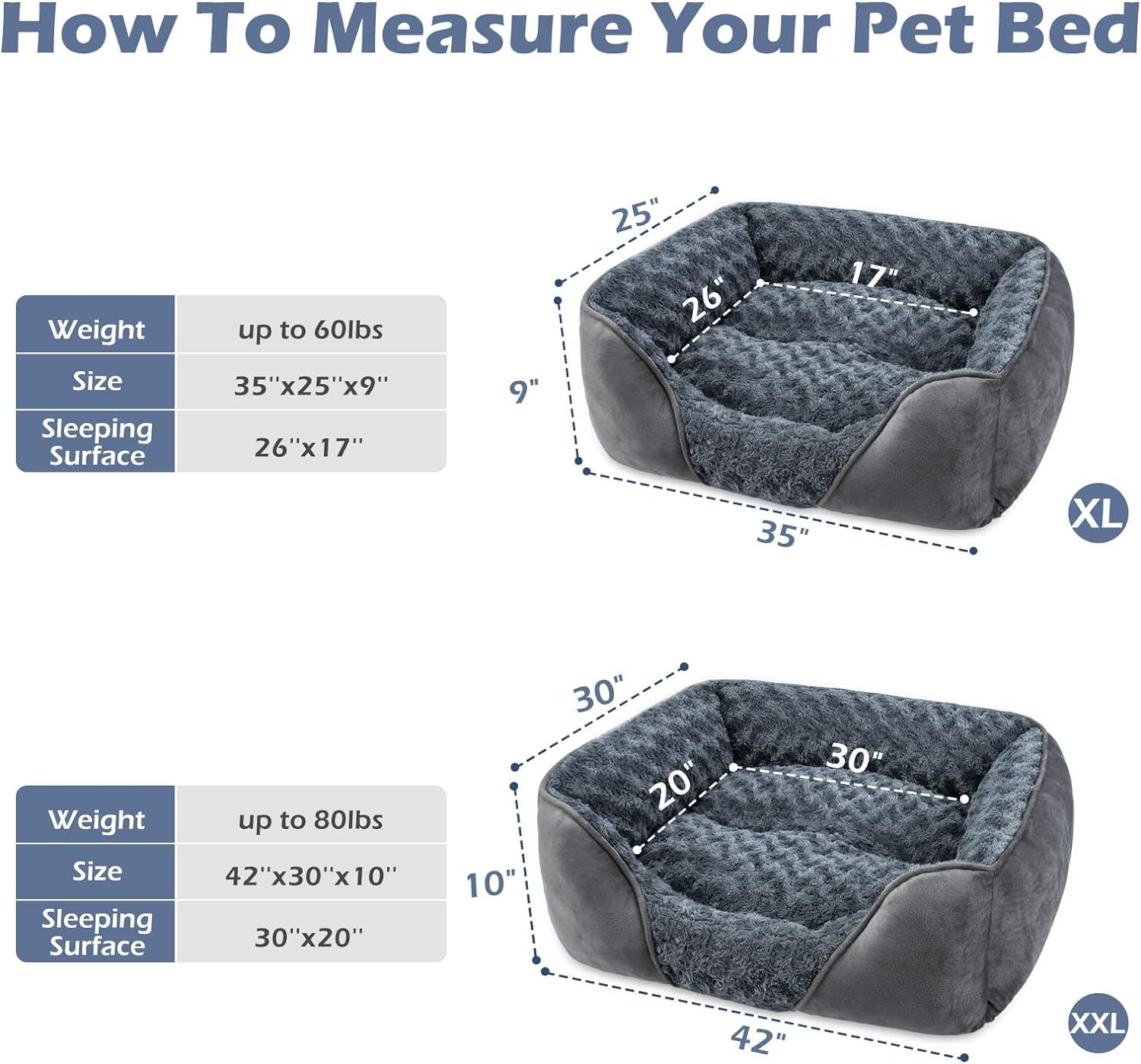 INVENHO X-Large dog bed anti-slip bottom keeps it in place.