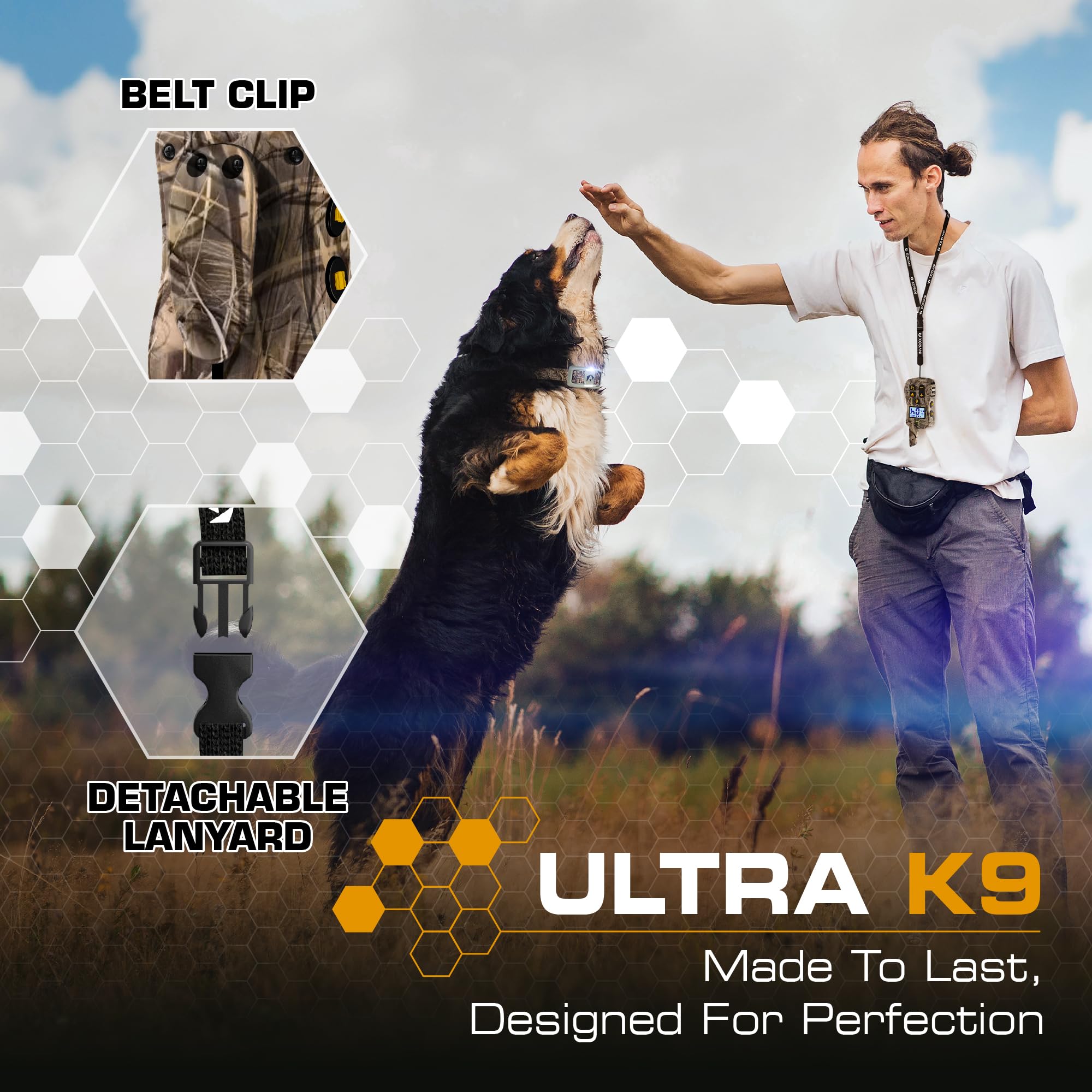 Invirox training modes including beep, vibration, and shock for versatile cues.