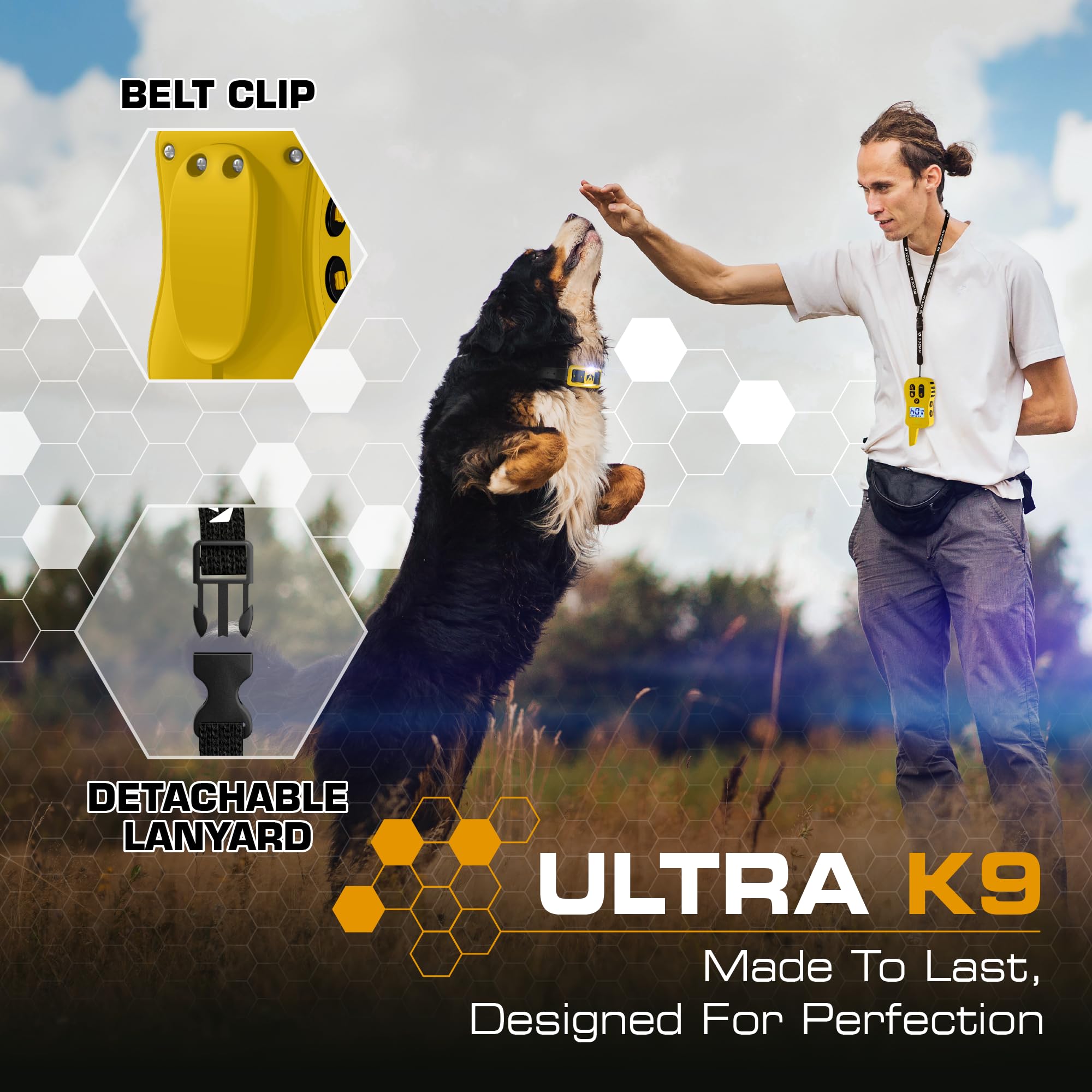 INVIROX Ultra K9 battery lasts up to 45 days on remote