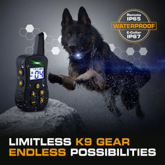 INVIROX Ultra K9 IP67 waterproof design supports outdoor sessions in rain.