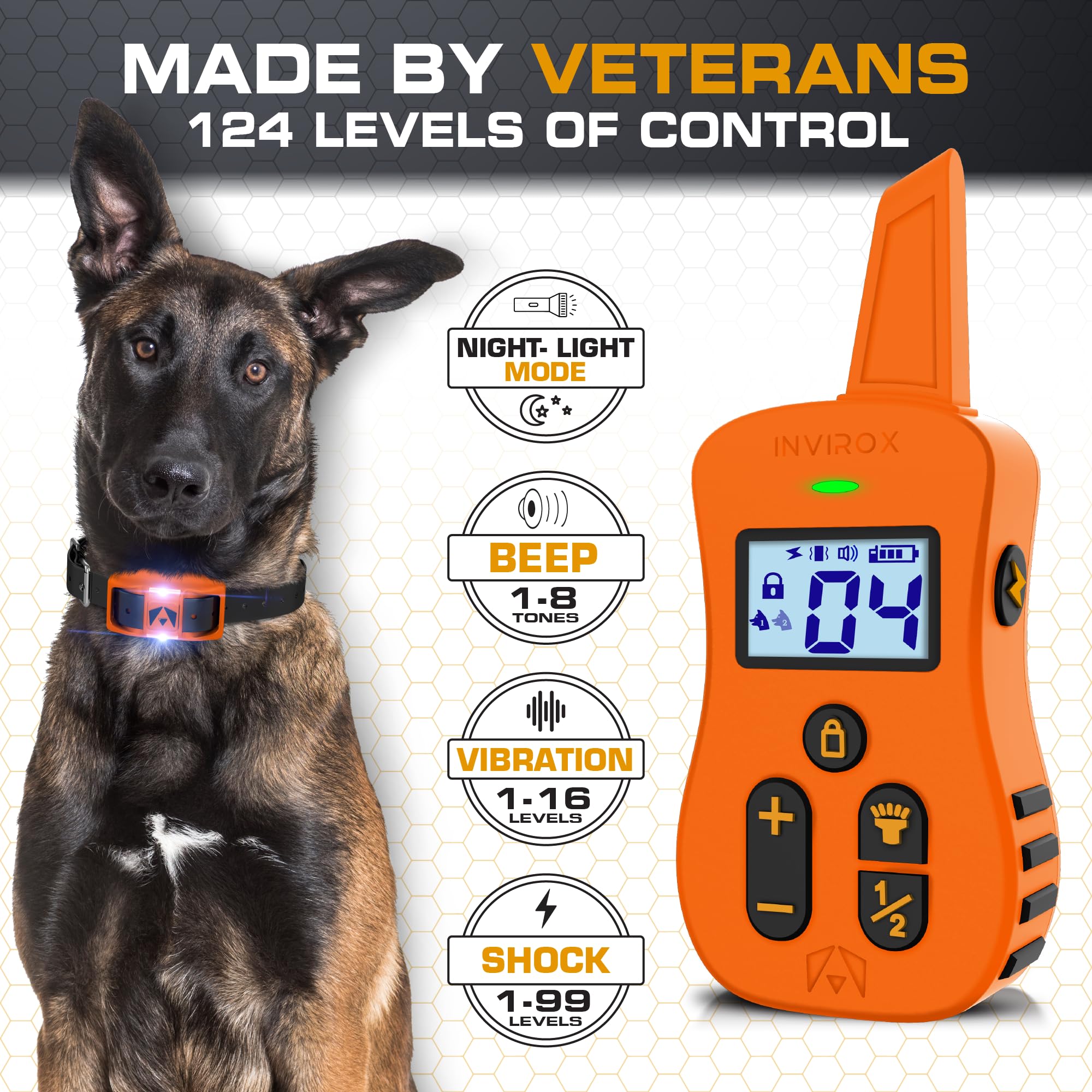 INVIROX Ultra K9 night light provides visibility during evening sessions