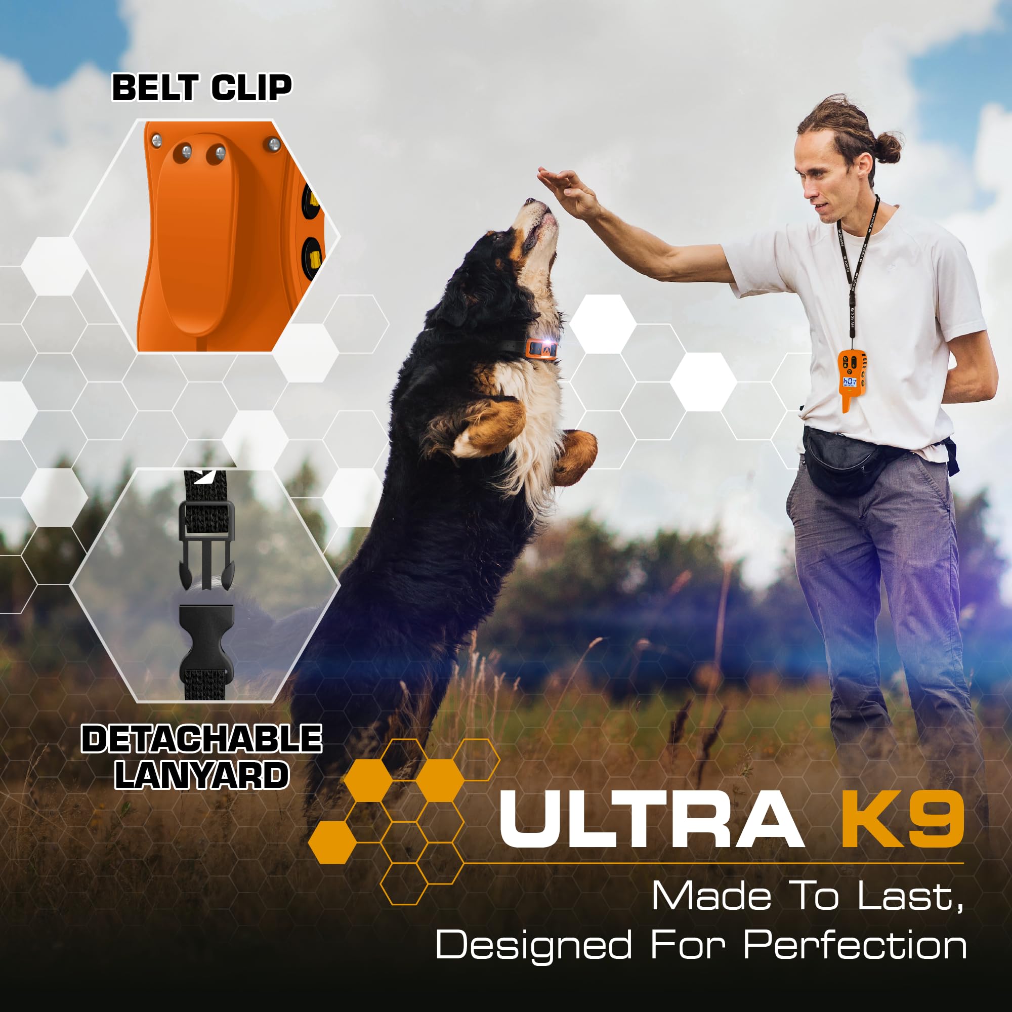 INVIROX wear options with belt clip or lanyard for flexible use