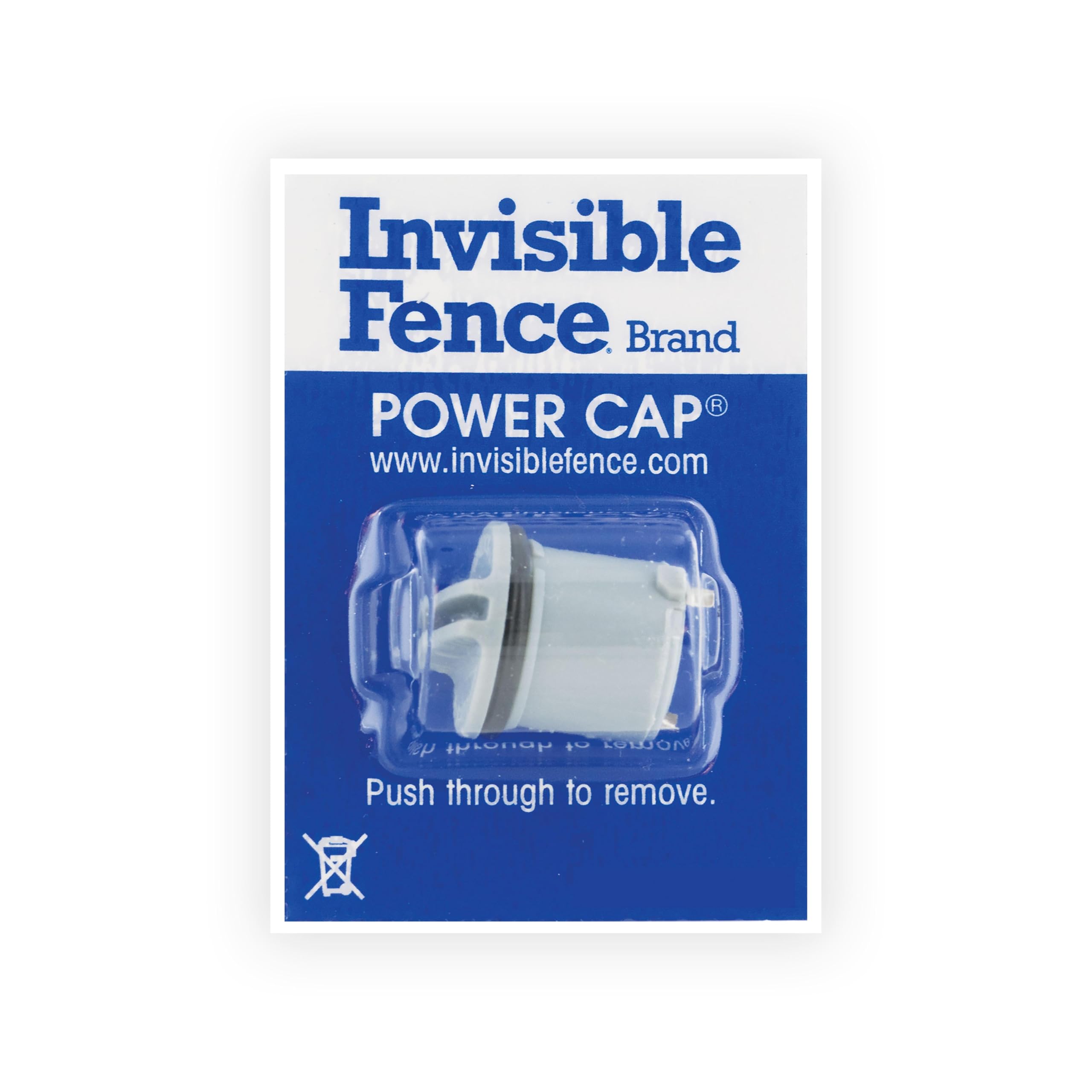 Invisible Fence Power Cap Battery mounted on a dog collar for reliable containment.