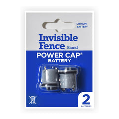 Invisible Fence Power Cap Battery package shown for easy replacement and backup.