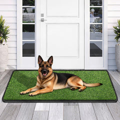 InwodiTeki artificial grass mat with lush texture for pet friendly indoor use
