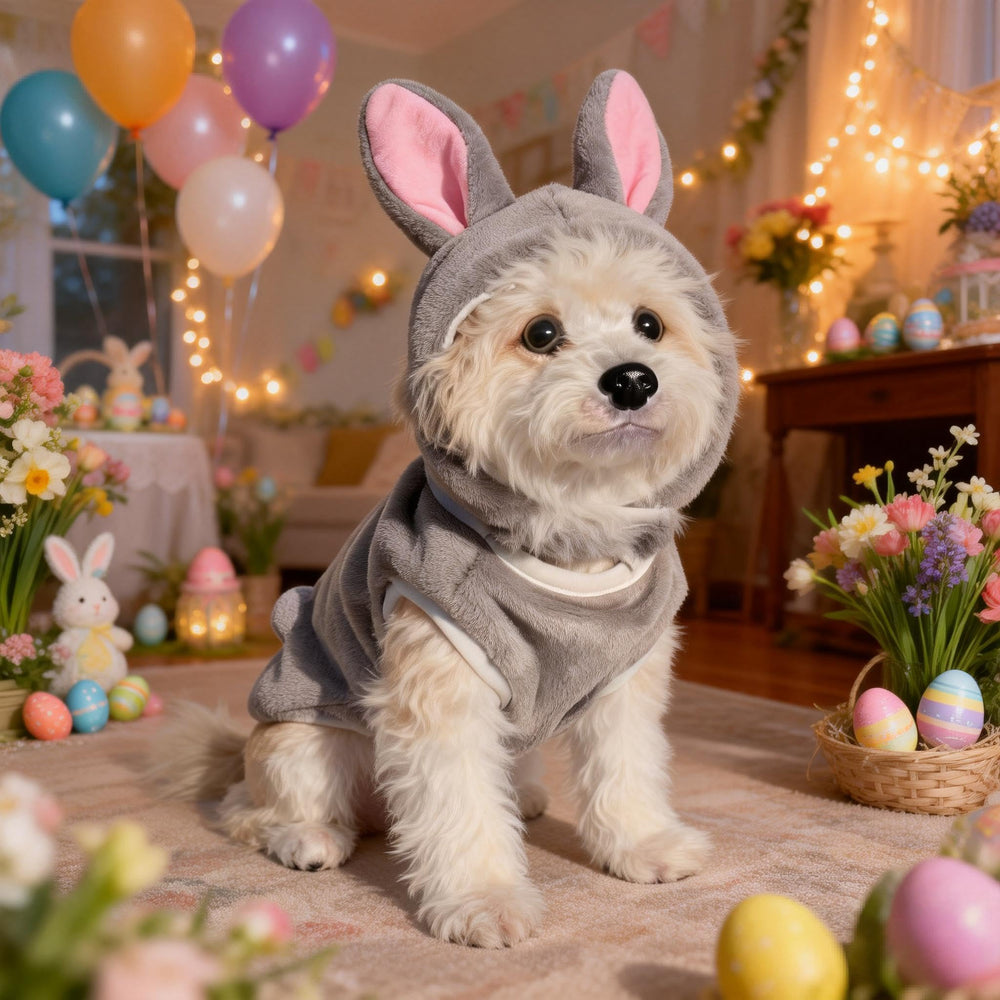 IOICYBF soft-flannel dog sweater with Velcro makes dressing easy