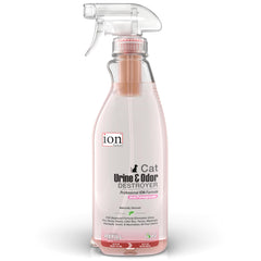 ION Fusion cat urine odor eliminator bottle pour for versatile odor removal on any surface.