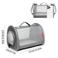 ioview guinea pig carrier side door provides easy access for your pet.